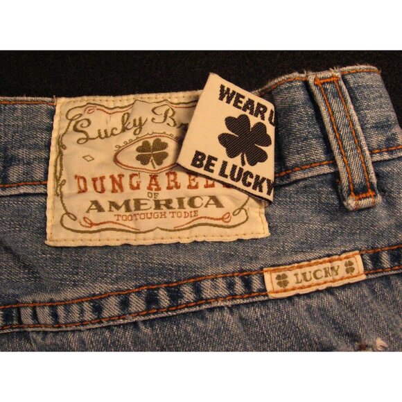 Lucky Brand Women's Blue Jeans tag 10/30 LOW RISE EASY FIT FLARE - Picture 6 of 10